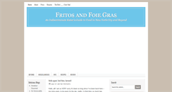 Desktop Screenshot of fritosandfoiegras.com